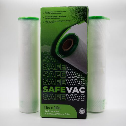 Grovebags Safe Vac Terploc Roll 2 Pack - 11in x 16ft