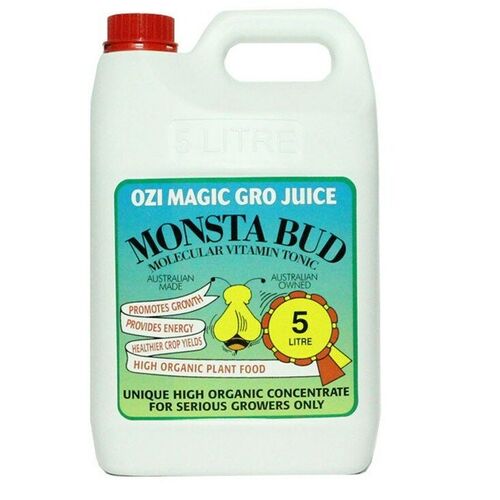 MONSTA BUD 5 LITRES OZI MAGIC - HYDROPONIC - NUTRIENTS - ORGANIC SUPPLEMENT