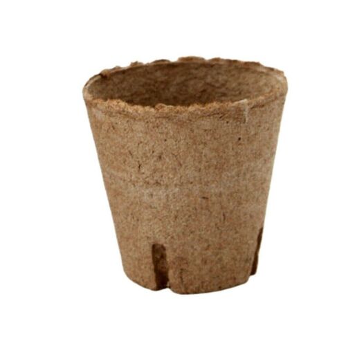 80mm Jiffy Round Pots with Slits - Propagation Biodegradable Pots