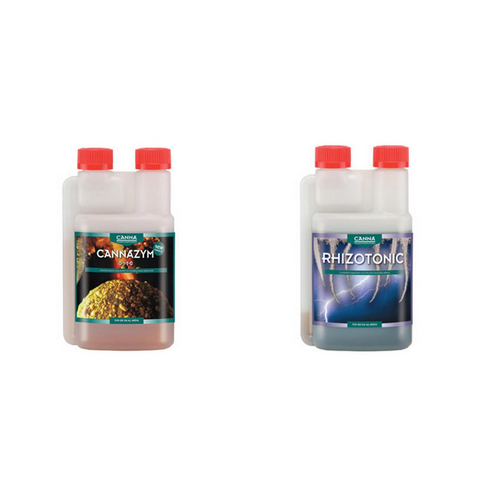 Canna Cannazym 250ml & Rhizotonic 250ml Pack / Grow Additives / Hydroponics